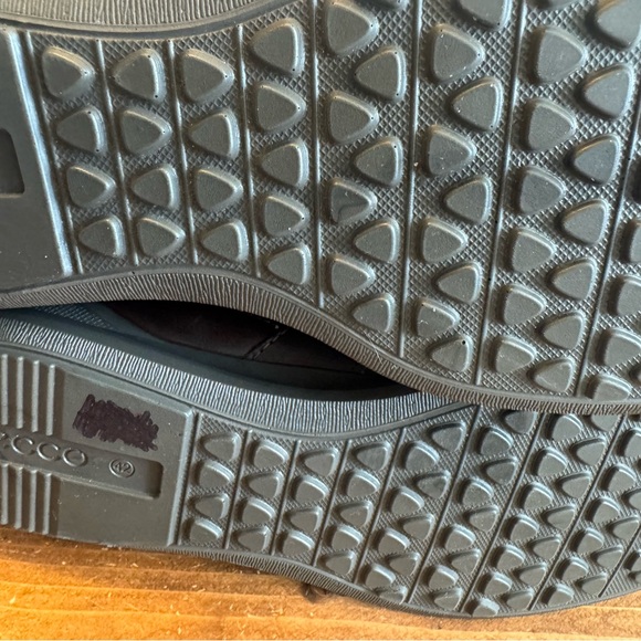 Ecco Men's Fenn Tie Lace Oxfords. Size 42-=8-8.5 Dark Brown Leather. - Picture 9 of 13